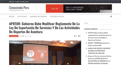 Desktop Screenshot of conociendoperu.info